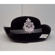 Adult Black Police Woman Hat Pk 1