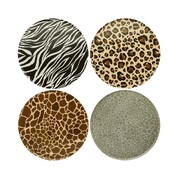 Hootyballoo Safari Animal Paper Party Plates Pack of 8 | 23cm 9 Inch Eco Jungle Plates