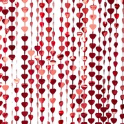 Ginger Ray Red Heart Foil Curtain Backdrop (1m X 2.2m)