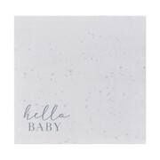 Ginger Ray Hello Baby Speckle Paper Napkins Pk 16
