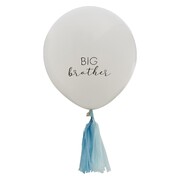 Ginger Ray Big Brother Baby Latex Balloon Blue Tassels 18in 45cm