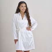 Adult Bride Dressing Gown Robe Hens Party White One Size