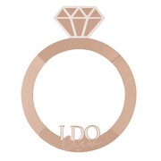 Ginger Ray Rose Gold Foiled I Do Crew Ring Photo Booth Frame (75cm)