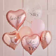 Ginger Ray Mixed Latex & Foil Blush Hens Party Balloons (Pk 9)