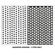 Skull or Bat Doorway Foil Curtain Halloween Decoration Pk 1