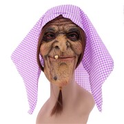 Full Face Evil Hag Witch Latex Halloween Mask