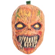 Full Head Evil Pumpkin Latex Halloween Mask