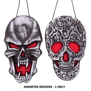 Hanging Foam Skull Halloween Decoration Assorted 36 x 22cm Pk 1
