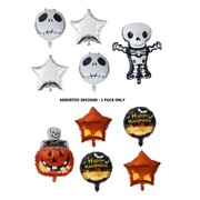 Halloween Foil Balloon Kit Assorted Designs Pk 5