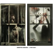 Halloween Silhouette Window Cover Decoration Assorted Pk 1