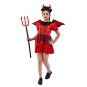 Child Red Devil Dress Halloween Costume X Large 9-10 Yrs