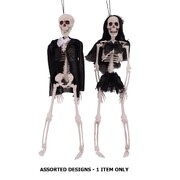 Bride or Groom Hanging Skeleton Halloween Decoration 40cm Pk 1
