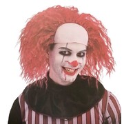 Red Evil Clown Halloween Wig With Headpiece