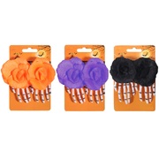 Assorted Colour Halloween Skeleton Hands Hairclips (Pk 2 )