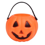 Halloween Mini Plastic Pumpkin Pails (Pk 4)