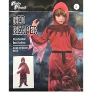 Child Red Reaper Halloween Costume X Large 9-10 Yrs
