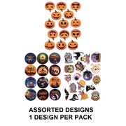 Assorted Halloween Stickers 4 Sheets Per Pack Party Favours