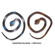 Plastic Snake Decoration Brown or Black Halloween 70cm