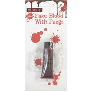 Halloween Horror Vampire Teeth Fangs & Fake Blood 10ml