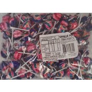 Sam Blue Pops Raspberry Lollipops (1kg) Pk Approx. 84