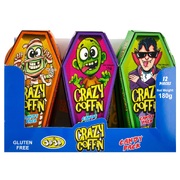 JoJo Assorted Halloween Crazy Coffin Candy Pack 15gm (Pk 12)
