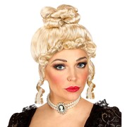 Women's Countess Historical Blonde Wig | Period Costume Wig with Curls & Ringlets