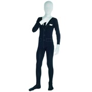 Child Slenderman Morphsuit Costume Large 10-12 Yrs