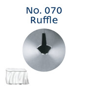 LOYAL Ruffle Piping Tip #070 Stainless Steel Standard Icing Nozzle Cake Decorating Tool Garlands Curves Zig Zag Borders
