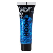 Moon Glow Neon Chunky Festival Glitter Face Gel Paint Blue 12ml