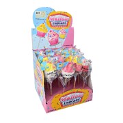 Marshmallow Cupcake Lolly on Stick Pk 16