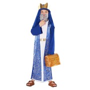 Child Blue Nativity King Wise Man Christmas Costume Medium 7-9 Yrs