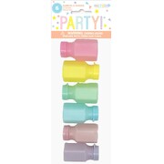 Pastel Colour Party Bubbles Pk 6