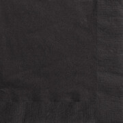 Black 2 Ply Paper Beverage Cocktail Napkins (Pk 20)