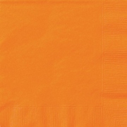 Orange 2 Ply Paper Cocktail Napkins (Pk 20)