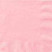Lovely Pink 2 Ply Beverage Cocktail Napkins (Pk 20)