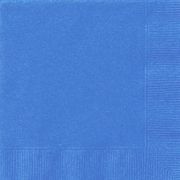 Royal Blue Paper 2 Ply Cocktail Napkins (Pk 20)