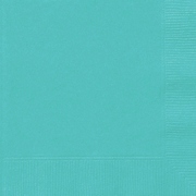 Caribbean Teal 2 Ply Beverage Cocktail Napkins (Pk 20)
