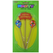 Happy Birthday Pick Candle (3 Pieces) Pk 1