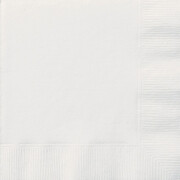 Bright White 2 Ply Paper Lunch Napkins (Pk 20)