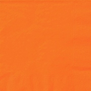 Orange 2 Ply Paper Lunch Napkins (Pk 20)