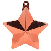 Rose Gold Star Balloon Weight Pk 1