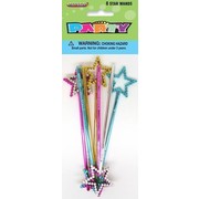 Assorted Colour Diamante Star Wand Party Favours Pk 8