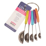 Loyal Silicone Handle Measuring Spoons Set 5 Pieces