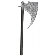 Medieval Black & Silver Plastic Axe (73cm)