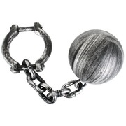 Plastic Ball & Chain 54cm Pk 1