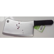 Plastic Silver & Black Bloody Cleaver (39cm) Pk 1 