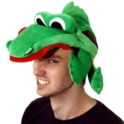 Plush Crocodile Hat