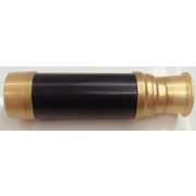 Black Pirate Spyglass with Gold Plate Detail Pk 1