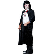 Adult Black Velvet Cape with Hood (Cape Only)