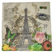 Paris Butterfly Paper Lunch Napkins 2 Ply Pk 20 